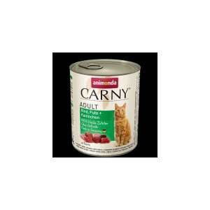 Animonda Carny Adult nedves macskaeledel, marha, pulyka, nyúl, 800g-os konzerv - Animonda