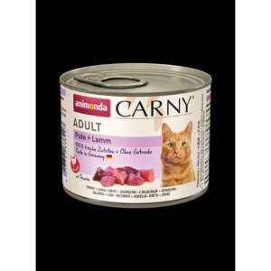 Animonda Carny Adult nedves macskaeledel, pulyka és bárány, gabona mentes, 200g-os konzerv - Animonda