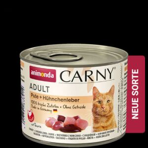 Animonda Carny Adult Indyk i Wątróbka z Kurczaka Mokra Karma dla Kotów 200g - Karma dla kotów