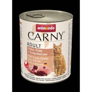 Animonda Carny Adult nedves macskaeledel, csirke, pulyka, kacsa, 800g-os konzerv - Animonda