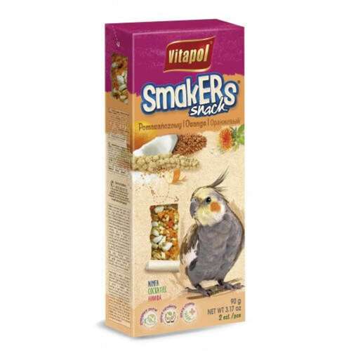 Vitapol SmakERs snack narancs ízű nimfa papagájoknak, 90g