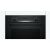 Close up front view of Bosch Serie 4 HBA534EB3 Black Built-in Oven
