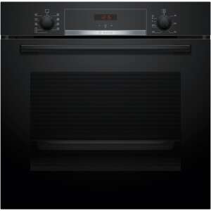 Bosch Serie 4, Einbaubackofen, 60 x 60 cm, Schwarz, HBA534EB3
