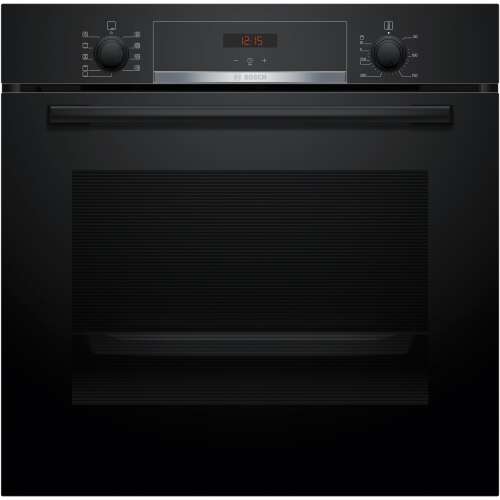 Bosch Serie 4, Einbaubackofen, 60 x 60 cm, Schwarz, HBA534EB3
