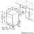 Bosch SPU4HMS10E Built-in Dishwasher Installation Dimensions