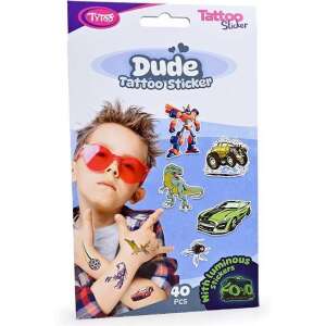 40 pcs Temporary Tattoo Stickers Set, Boys