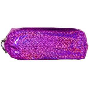 Purple mermaid scale pencil case with zipper, 22x8x7 cm - Pencil Case