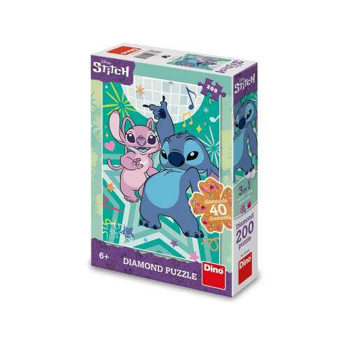 Disney Stitch i Angel Puzzle Diamentowe, 200 elementów