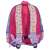 Kitty óvodai táska, 33x27x15 cm, Daemi, hátsó nézet, rózsaszín és sárga, szivárványos mintával