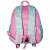 Unikornis óvodai táska, 31x24x9 cm, Daemi, türkiz és rózsaszín egyszarvú hátizsák, hátulnézet