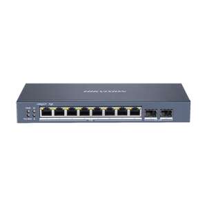 Hikvision DS-3E1510P-SI 8 portos Gigabit PoE switch 2 SFP uplink porttal - Hikvision