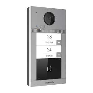 Hikvision DS-KV8213-WME1 kültéri video kaputelefon panel 2 család számára Wi-Fi-vel és integrált hozzáférés-vezérléssel - Hikvision