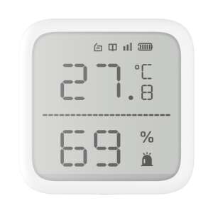 HIKVISION DS-PDTPH-E-WE AX PRO wireless temperature and humidity sensor, white - Weather Station