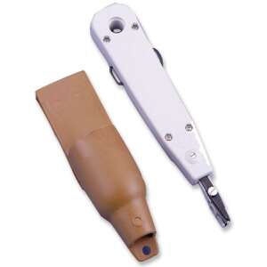 Intellinet LSA+ Impact Tool, weißes Impact Tool mit brauner Scheide - Intellinet