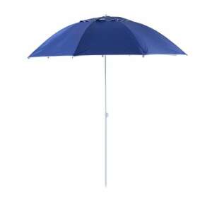 Blue and white 2 in 1 beach and garden umbrella, 210 cm - Parasol