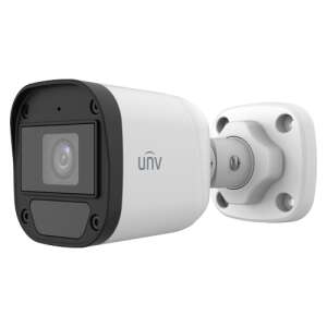 UNV UAC-B115-AF28 5MP Bullet Security Camera with 2.8mm lens, IR night vision, and built-in microphone - Uniview Security Camera