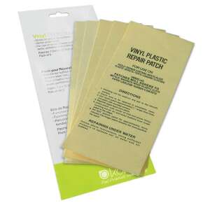 Kokido K435 Vinyl Plastic Repair Patch, 5 pachete, pentru piscine, dușuri, corturi, bagaje, îmbrăcăminte, metal, lemn, plastic, hârtie, linoleum, cauciuc, beton - Instrumente de reparare