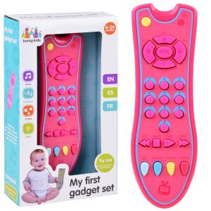 Konig Kids Mini Telecomandă TV Jucărie, jucărie interactivă, multilingvă pentru învățare pentru copii mici, numerele 1-9 - Ramiz Jocuri interactive pentru copii