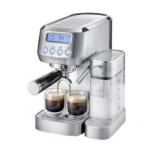 Masina de cafea automată Caso Germany Gourmet Latte cu spumator de lapte, presiune de 20 bari, rezervor de apă de 1,3 litri, recipient de lapte de 700 ml, design din oțel inoxidabil - Caso