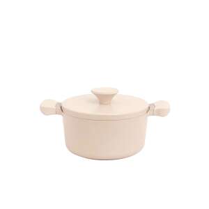 Oală cu capac CREATE Studio, 3 litri, crem/cupru - Oale