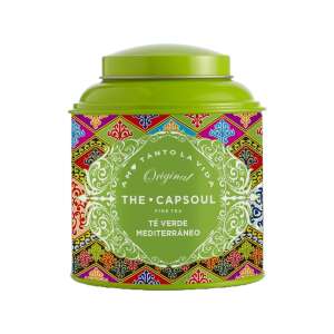 The Cap Soul Original Zöld Tea Mediterrán, zöld tea doboz színes mintával - The Cap Soul