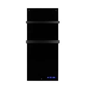 Elektromos fürdőszobai melegítő Eurom, Sani 600 Wifi, app vezérlés, állítható hőmérséklet max. 37°C, időzítő, termosztát, érintőpanel, törölközőtartók, üveg anyag, elegáns design, alacsony fo