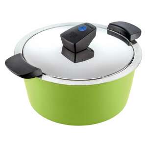 Oală inteligentă Kuhn Rikon Hotpan Comfort 5L, verde, din oțel inoxidabil, cu capac - Oale