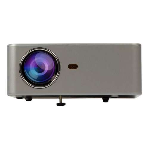 Salora hordozható videoprojektor, integrált Wi-Fi, Házimozi, HD, 2200 lumen, 1280x720 felbontás, 16:9, HDMI port, USB, integrált hangszóró, kompakt, távirányítóval, szürke 109344090