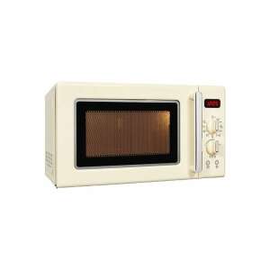 Exquisit Retro 2 az 1-ben mikrohullámú sütő, krém színű, 20 literes - Exquisit