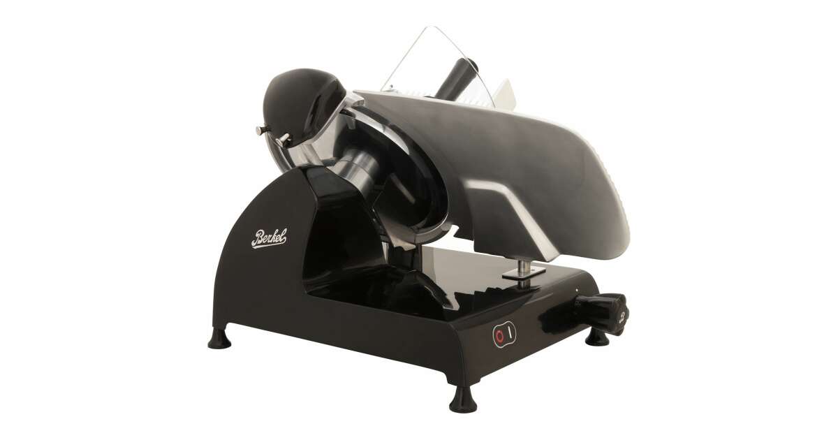 Professzionális elektromos szeletelő Berkel, Home Red Line 300, állítható vastagság 0-12 mm, sima krómacél penge Ø 300 mm, sajtokhoz, kenyérhez, kolbászhoz, élelmiszerhulladék minimalizálása, 109345279