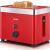 Graef TO63 Roter 2-Scheiben-Toaster mit Brot