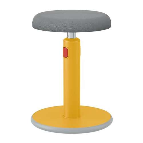 LEITZ Ergonomic sitting/standing chair LEITZ "Ergo Cosy Active", warm yellow
