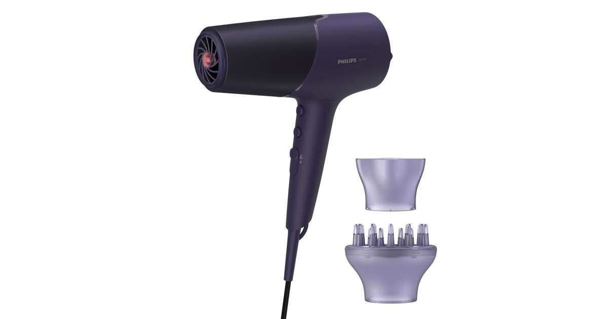 Series 5000 BHD514 00 ionic hair dryer purple Pepita