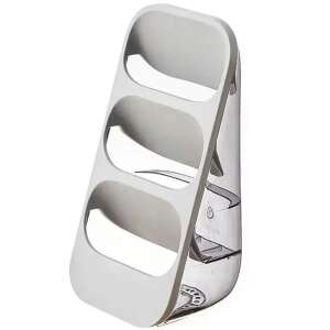 Szürke 3 polcos evőeszköz csepegtető organizer vízelvezető lyukakkal - Edényszárító