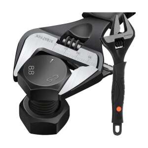 Klucz regulowany Bigstreen, 0-35 mm stal węglowy, uchwyt TPR, używany do dokręcania nakrętki - Bigstren