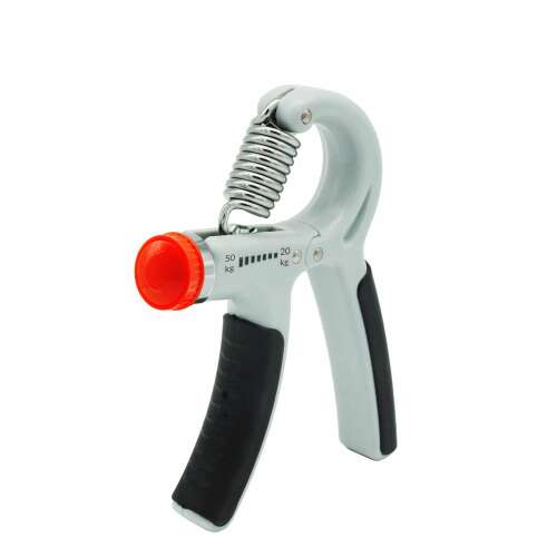 Springos® Mânere de mână, rezistență reglabilă, gri și negru cu element portocaliu, 20-50 kg
