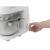 Hand adjusting speed dial on Gorenje MMC800CW kitchen mixer