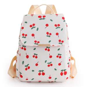 Dollcini cherry print nylon backpack for women, travel, work, everyday use - Backpack