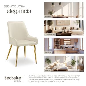 Avane Upholstered Chair, Velvet Look, 120 kg Load Capacity 137373241 - Dining chair