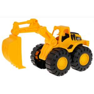 Žltý hračkársky bager s pohyblivým ramenom a lyžicou - Ramiz Vozidlo na diaľkové ovládanie