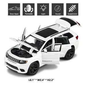 Jeep Grand Cherokee Trackhawk 2020 "with light & sound" fehér modellautó 1:32