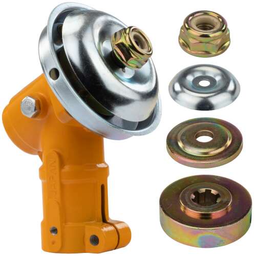 Skrzynia biegów do kosy spalinowej Powermat PM-KS-600T-PR, część zamienna do różnych marek, w tym Tagredfalontech, Mastiff, March, NAC, OSA, Demon, Eurotec, Texas, Wader, Einhell, Makita, Unistar, Victus, Gude, Eurocraft, Magnum, Matrix, Bass