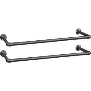 Songmics Fali Ruhatartó Készlet - 2 db, 92 cm, Fekete