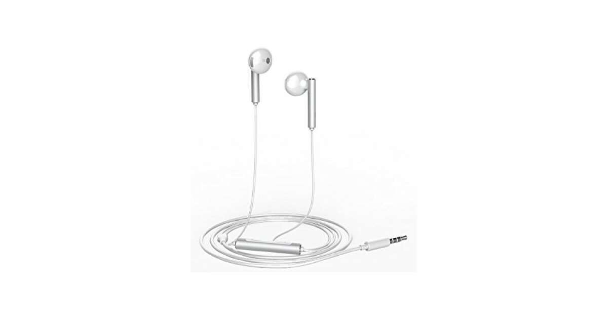 Audifonos huawei am116 alámbrico blanco metal fashion