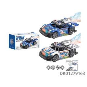 Elektromos rendőrautó, fények, zene ,spray 