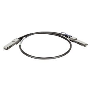 D-Link QSFP+, 1m QSFP+ Fekete száloptikai kábel 141381076 - Informatikai szerelés kiegészítő