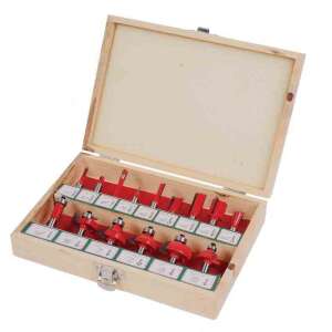 15-piece Profiled Router Bit Set ø8mm, Raider 158304 109404951 - Tool accessories