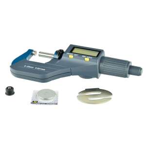 GEKO G01487 digitális mikrométer, 0-25 mm, 0,001 mm pontosságú, tartozékokkal - Tolómérő