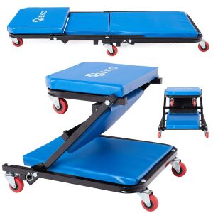 Geko 2-in-1 zusammenklappbare Mechanikerliege und Sitzkombination - Geko