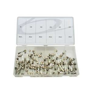 120-piece Glass Fuse Assortment, Geko G02816 109405462 - Car electronic
